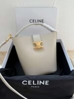 Celine Small Smooth Cowhide Leather Handbag Cowhide Material Premium Edition Bag Size: 16x19x12cm - Image 3