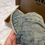 Chanel Denim Duck Tongue Artist hat 57cm - Image 3