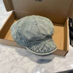 Chanel Denim Duck Tongue Artist hat 57cm