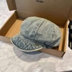 Chanel Denim Duck Tongue Artist hat 57cm - Image 5