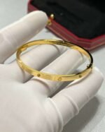 Cartier bracelet narrow version six diamond bracelet top quality 16-19 size - Image 9