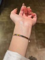 Cartier bracelet narrow version six diamond bracelet top quality 16-19 size - Image 2