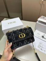 Dior Miss Caro Tweed Chain Bag - Image 7