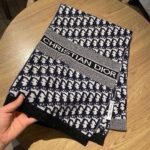 DIOR classic autumn and winter knitted double-sided jacquard style scarf Premium 30x200cm - Image 8