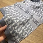 DIOR classic autumn and winter knitted double-sided jacquard style scarf Premium 30x200cm - Image 5
