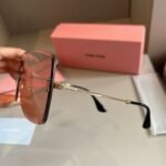 miumiu new sunglasses high-end women’s frameless sunglasses - Image 10