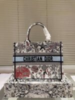 Dior book tote embroidered shopping bag, three 36cm - Image 3