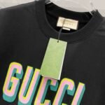 GUCCI official website 1:1 version 320g round neck short-sleeved T-shirt - Image 3