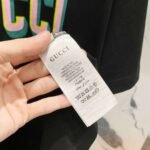 GUCCI official website 1:1 version 320g round neck short-sleeved T-shirt - Image 4