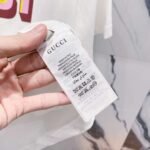 GUCCI official website 1:1 version 320g round neck short-sleeved T-shirt - Image 16