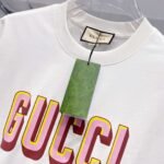 GUCCI official website 1:1 version 320g round neck short-sleeved T-shirt - Image 15
