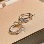 Bulgari Earrings New Serpenti Series Premium Edition 1:1 S925 Silver - Image 3