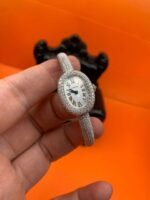 Cartier Bathtub Series Quartz Bracelet Women’s Watch The entire watch is inlaid with 552 Moissanite diamonds totaling 5 carats - Image 2