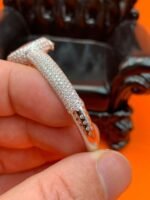 Cartier Bathtub Series Quartz Bracelet Women’s Watch The entire watch is inlaid with 552 Moissanite diamonds totaling 5 carats - Image 9