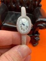 Cartier Bathtub Series Quartz Bracelet Women’s Watch The entire watch is inlaid with 552 Moissanite diamonds totaling 5 carats - Image 4