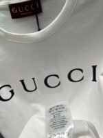 GUCCI 2025 Early Spring New Product Round Neck Printed Short Sleeve t-shirt - Image 14