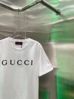 GUCCI 2025 Early Spring New Product Round Neck Printed Short Sleeve t-shirt - Image 13