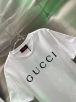 GUCCI 2025 Early Spring New Product Round Neck Printed Short Sleeve t-shirt - Image 12