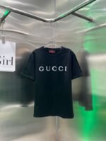 GUCCI 2025 Early Spring New Product Round Neck Printed Short Sleeve t-shirt - Image 5