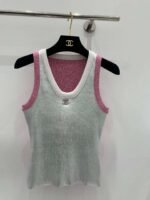 Chanel 2025 Early Spring Series 1:1 High-end Vest Contrast Color Blocking Craft - Image 15