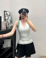 Chanel 2025 Early Spring Series 1:1 High-end Vest Contrast Color Blocking Craft