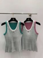 Chanel 2025 Early Spring Series 1:1 High-end Vest Contrast Color Blocking Craft - Image 2
