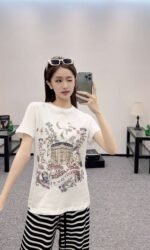 DIOR round neck printed forest T-shirt - Image 2