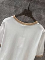 Celine 2025 early spring new letter flocking print round neck short sleeve T-shirt - Image 3