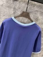 Celine 2025 early spring new letter flocking print round neck short sleeve T-shirt - Image 19