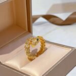 Bulgari ring V gold material advanced version 1:1 - Image 8