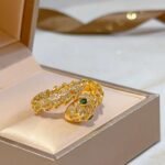 Bulgari ring V gold material advanced version 1:1 - Image 7