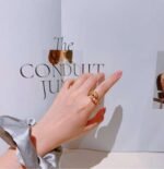 Bulgari ring V gold material advanced version 1:1 - Image 4