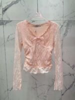 CHANEL Bow lace bottoming shirt - Image 2
