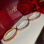 Cartier Love New Two-in-One Double Ring Cross Bracelet - Image 7