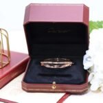 Cartier Love New Two-in-One Double Ring Cross Bracelet - Image 5