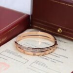 Cartier Love New Two-in-One Double Ring Cross Bracelet - Image 4