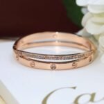 Cartier Love New Two-in-One Double Ring Cross Bracelet - Image 2