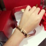 Cartier Love New Two-in-One Double Ring Cross Bracelet