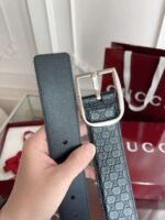 GUCCI Men’s Belt Genuine Leather Material Premium Edition Width 4cm - Image 7