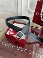 GUCCI Men’s Belt Genuine Leather Material Premium Edition Width 4cm - Image 3