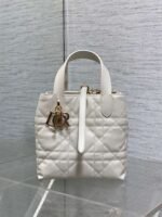 DIOR Toujours vertical series small soft cowhide material high-end version size: 16x12x18cm - Image 7