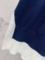 miumiu Early Spring Series Two-piece Contrast Color Knitted Short Sleeve - Image 12