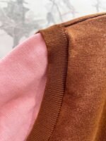 miumiu Early Spring Series Two-piece Contrast Color Knitted Short Sleeve - Image 8