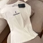 YSL 2025 New style short-sleeved T-shirt with lettering logo - Image 3
