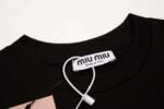 Miumiu New Series Applique Embroidery Round Neck Short Sleeve T-shirt - Image 15
