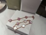 Van Cleef & Arpels Five-flower Clover Bracelet Advanced Version 1:1 - Image 4