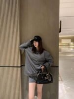 miumiu striped T-shirt set. - Image 8