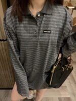 miumiu striped T-shirt set. - Image 2