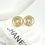 Chanel Pink Diamond Star Ferris Wheel Round Earrings - Image 7