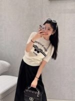 DIOR butterfly pattern knitted T-shirt - Image 7